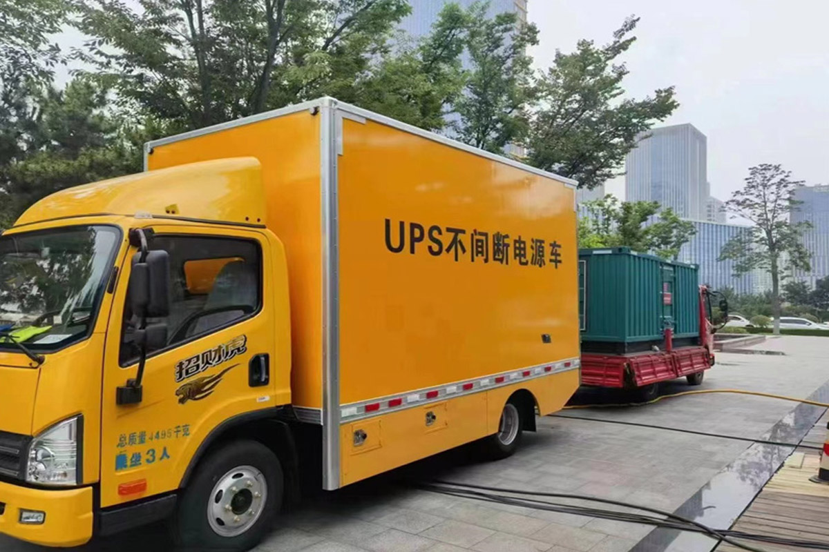 白水发电机租赁施工现场